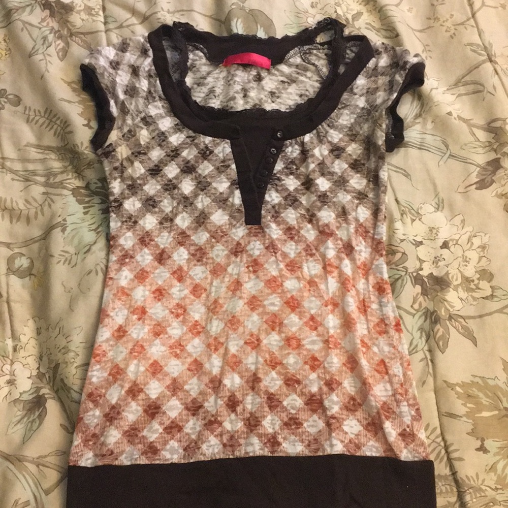 Ombré Gingham T-shirt